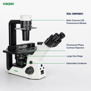 VIKERI VMD5000 Labor-Biologisches Invertiertes Mikroskop für Zellkultur Fluoreszenz Phasenkontrast Dunkelfeld OEM - Product Image 6
