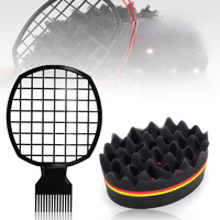 Ensemble de brosses à cheveux professionnelles Wave Magic pour salon, peigne de coiffage, éponge, peigne à aiguilles en plastique, outil de permanente en feuille d'aluminium, étanche, pour cheveux afro bouclés