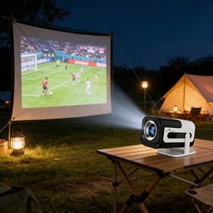 Projecteur portable T950S 180 ANSI 720P Correction automatique de la distorsion trapézoïdale ±15° °   Projecteur vidéo Android pour cinéma maison, utilisation en extérieur et en intérieur - Product Image 1