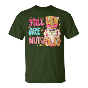 Camiseta con diseño navideño de Nutcracker Christmas Yall Are Nuts - Product Image 2