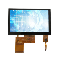 Layar LCD Portabel 4,3 Inci Resolusi 480RGB X 272 IC Drive ST7282 TFT LCD 40 Pin Modul LCD TFT Lianxun