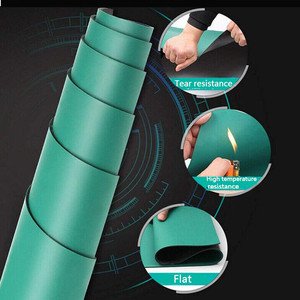 حصيرة أرضية مضادة للتعب خضراء مستصلحة سميكة مخصصة ، منضدة عمل مضادة للانزلاق بطبقتين ، حصيرة ESD مضادة للساكنة - Product Image 4