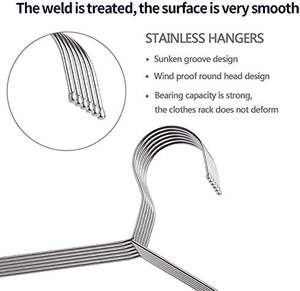 Perchas de plástico para Ropa, ganchos Para Ropa Mayor, percheros para ropa de dormitorio, perchas de madera, perchas de acero inoxidable - Product Image 4