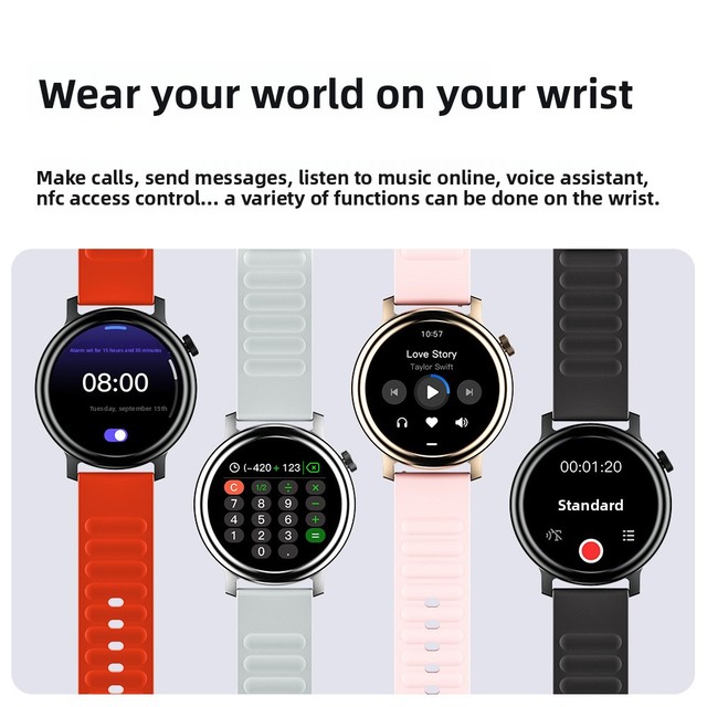 2026 New Android Watch HD Large Screen Unisex Smart Sports Watch Long Battery Life 1ATM Waterproof Certified Android Watch