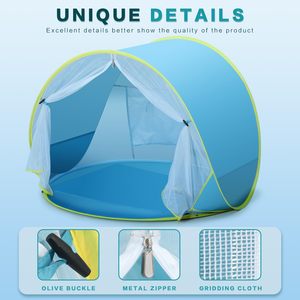 UPF 50 + <span class=keywords><strong>Tente</strong></span> <span class=keywords><strong>moustiquaire</strong></span> imperméable pour bébé <span class=keywords><strong>Tente</strong></span> de plage pour bébé <span class=keywords><strong>Tente</strong></span> de camping pop up - Product Image 3