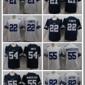 Maillot de football des Cowboys 21 Elliott bleu marine, vêtements de sport pour hommes - Product Image 2