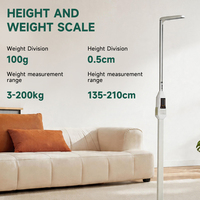 Balance de mesure de la taille et du poids, compatible commande vocale, nouveauté