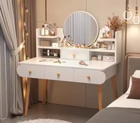 Table de toilette moderne de haute qualité au design simple avec miroir pour chambre à coucher en bois – Vente en gros
