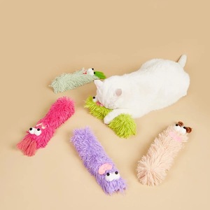 Juguete de hierba gatera ecológico esponjoso colorido, almohada divertida duradera, sonido arrugado, estilo de dibujos animados realista mágico, juguete de gato de peluche encantador - Product Image 3