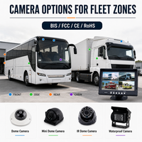 Caméra embarquée 3D 360 degrés HD IPS et enregistreur vidéo pour camion et bus avec vue panoramique, vision nocturne, WiFi, moniteur MDVR, étanche