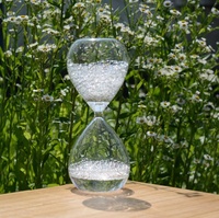 Sablier en verre à bulles au design moderne et créatif pour les occasions d'anniversaire