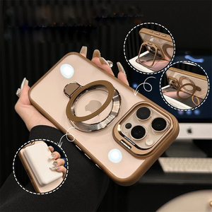 Custodia Magnetica per Ricarica Wireless per <span class=keywords><strong>iPhone</strong></span> 17 16 15 Pro Max, Protezione Fotocamera Cristallina, Supporto in Metallo, Cover per Cellulare - Product Image 4