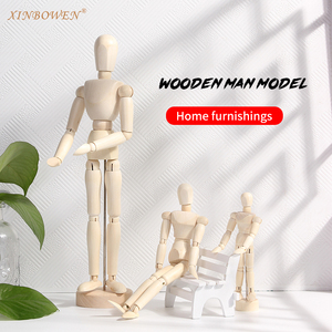 Xin Bowen 12 Inch 30 Cm Mô Hình Di Chuyển Có Thể Điều Chỉnh Bằng Gỗ Mannequin Con Người Con Rối Nam Nữ Manikin Cho Các Nghệ Sĩ Vẽ - Product Image 3