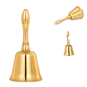 Franse Handgeschudde Bellen, Koperen Klokken Voor Kerstbestelling En Schotelbezorging Religieuze Rituele Bel - Product Image 1