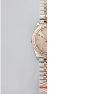 <b>Men's</b> classic and luxurious design diamond-<b>studded</b> watch, stainless steel round rose gold calendar water-resistant watch - Product Image 1