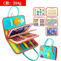 Conception de sac silencieux planche occupée écriture éducation Montessori jouet sensoriel autisme pliable feutre planche occupée pour les jeunes enfants