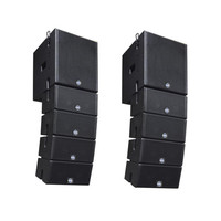 Mini haut-parleur Line Array en bois actif à 2 voies pour système de son intérieur/extérieur/scène Type passif