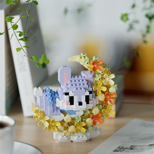 New Moon <span class=keywords><strong>Bay</strong></span> - Juego de Bloques de Construcción Hechos a Mano para Niños, Mascotas y Flores, Animales, Decoraciones Creativas, Juguetes, Regalos para Niños - Product Image 4