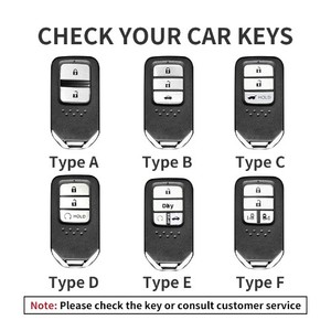 Housse de protection pour clé de voiture OLIVER pour Civic CRV HRV Accord Pilot Fit Freed Vezel Odyssey 2018-2022 StepWgn 2019 Spada Freed - Product Image 2