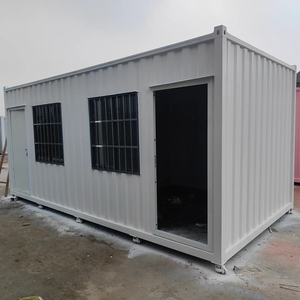 Conteneur de bureau et de logement horizontal préfabriqué détachable de 40 pieds, 2-en-1, mobile, avec panneaux plats préfabriqués en acier sandwich - Product Image 3