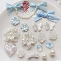Fleur en perles à nœud pour la création de bijoux DIY, accessoires de chaussures, épingles à cheveux, chaussures à trous, matériel pour fleurs de chaussures, breloques pour sabots