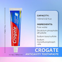 Dentifrice en gros Crogate anti-caries : réduit la mauvaise haleine et améliore la brillance des dents, protection anti-insectes