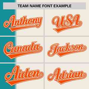 Maillot de softball personnalisé à rayures dégradées Aqua Cream, authentique, à deux boutons, tendance - Product Image 3