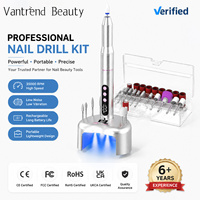 Vantrend Beauty Best Seller 2 en 1 Ponceuse à ongles électrique avec mini lampe UV pour équipement de salon de manucure, vente en gros