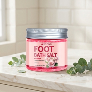 Sales de Baño Transparentes con Sal Marina de Rosas 60g para Adultos, <span class=keywords><strong>Exfoliante</strong></span> para Pies y Ducha - Product Image 6