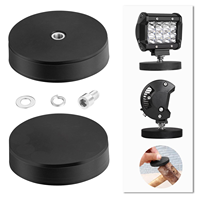 Support de fixation puissant pour pare-brise 88 mm, ventouse et support magnétique de toit pour barre lumineuse LED et projecteurs