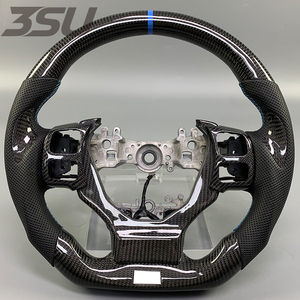 Volante Deportivo de Fibra de Carbono Compatible con <span class=keywords><strong>Lexus</strong></span> IS NS GS RS250 <span class=keywords><strong>350</strong></span> 500 <span class=keywords><strong>F</strong></span>, Modificación Interior Automotriz - Product Image 1