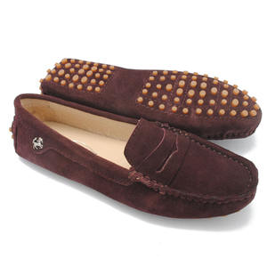 Chaussures à enfiler décontractées pour femmes avec doublure en cuir véritable supérieur en cuir de vachette semelle extérieure tendon de boeuf-Tendance de la mode pour la saison de printemps - Product Image 1