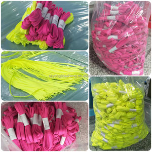 Lacci per Scarpe Colorati Personalizzati all'Ingrosso, Lacci Piatti in Tessuto per Sneakers, Lacci in Cotone e Poliestere per Scarpe Sportive - Product Image 2