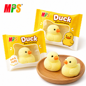 OEM Yummy Party Kids Snack per il tempo libero Little Yellow Duck Fruit Flavor 3D Marshmallow - Product Image 1