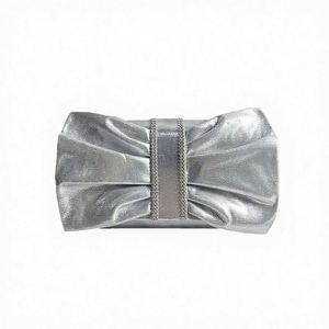 Premium Quality Ladies Metal Evening <b>Clutch</b> Bag with Chain Crossbody Small <b>Wedding</b> Bride Handbag - Product Image 3