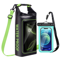 Prix de gros : Sac étanche 2L et sac étanche pour téléphone portable IPX8, ensemble de sacs étanches en PVC personnalisés pour SUP, natation, navigation de plaisance