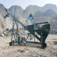 Machine d'emballage de ciment en vrac par tonne, Convoyeur à vis mobile pour le remplissage de camions de ciment, Machine d'alimentation de ciment en sacs par trémie de déballage