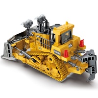 YIGONG Bulldozer RC en alliage 9 canaux 2,4 GHz à l'échelle 1/24, véhicule d'ingénierie télécommandé en métal, camion excavateur BC1045 BC1043/1047