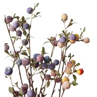 Tuinbouw Fruitversieringen Lange tak Met vorst bedekte mini-appels Grappige planten Kunstmatige bloemen Herfstarrangementen Accessoires