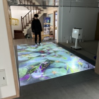Technologie DeFi, projecteur holographique interactif intérieur/extérieur, mur, sol, cinéma orbital personnalisé, expérience de cinéma immersive en rouleaux