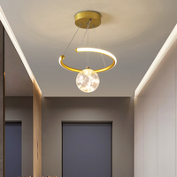 Lustre de couloir, Lustre moderne et minimaliste pour salle à manger, Hall d'entrée, Luminaire de véranda, Lustre de chemin, Lustre créatif pour balcon