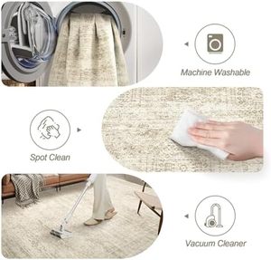 <span class=keywords><strong>Tappeto</strong></span> Lavabile Antiscivolo a Pelo Lungo, Design Bohémien in Poliestere <span class=keywords><strong>per</strong></span> Soggiorno, Camera da Letto, Ufficio - Product Image 4