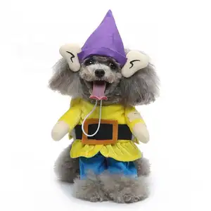 Luxury Outdoor Fashion Puppy Halloween Cosplay Cute Soft Pet Dog Clothes Cartoon Dress For Pet