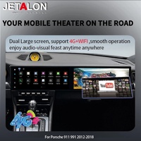 Écran tactile double pour Porsche 911 991 2012-2018, lecteur vidéo, navigation GPS, autoradio Android 15, Carplay, autoradio stéréo