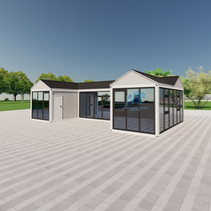 منزل حاوية وحدات مع تصميم سقف الجملون I مساحة صناعية أنيقة للاستخدام السكني التجاري - Product Image 4