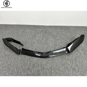 Diffuseur de pare-chocs avant en fibre de carbone style R 1:1 pour AMG GT GTS 2017-2019, finition brillante, tissage sergé, haute précision - Product Image 6