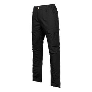 Men's High Quality Casual Outdoor Cotton Trousers <strong>Black</strong> Six Pockets Tactical Cargo <strong>Pants</strong> Mid Waist Light Wash - Product Image 2