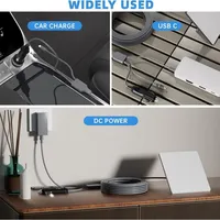 Câble Starlink Mini 3-en-1, Câble de remplacement USB-C haute vitesse / Chargeur de voiture / DC vers DC, Accessoires de câble d'alimentation