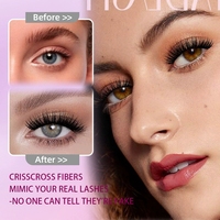 Cils synthétiques Mega Volume 3D effet vison, bande complète, réutilisables, sans cruauté, semi-faits à la main, boîtes à cils personnalisées, vente en gros