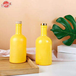 Bottiglie vuote di vetro tondo trasparente 250ml 500ml 750ml 1000ml bottiglie di vetro olio d'oliva spiriti Vodka <span class=keywords><strong>Gin</strong></span> bottiglia di vetro - Product Image 5